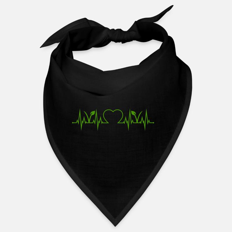 Vegan Vegetarian Heartbeat Bandana