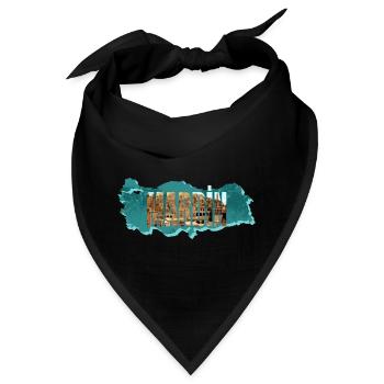 mardin panorama - Bandana - Schwarz - Vorne