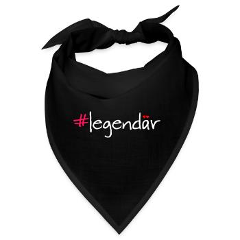 #legendär - Bandana - Schwarz - Vorne
