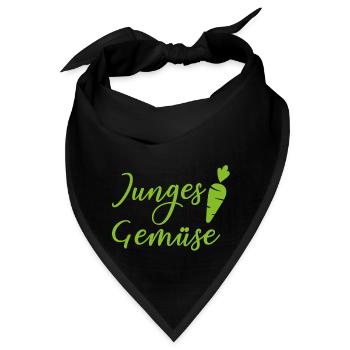 junges gemüse - Bandana - Schwarz - Vorne