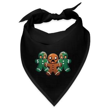 Walking Gingerbread - Bandana - Schwarz - Vorne