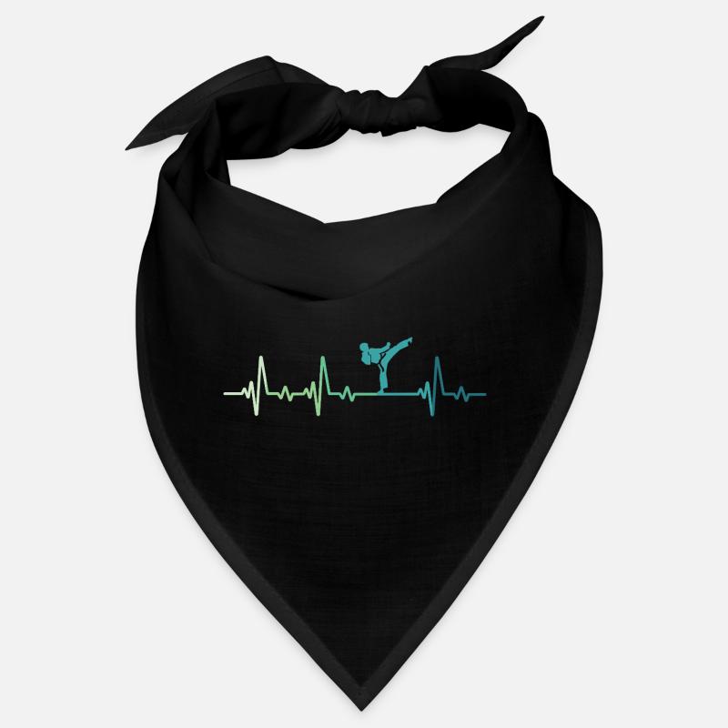 Karate Kara-Te Heartbeat Karate Bandana