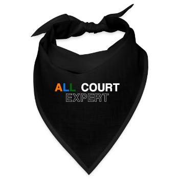 Tennis Shirt All Court Clay Grass Hard Court - Bandana - Schwarz - Vorne