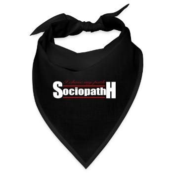 Soziopath - Bandana - Schwarz - Vorne