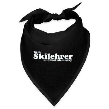 kein Skilehrer und trotzdem sexy - Bandana - Schwarz - Vorne