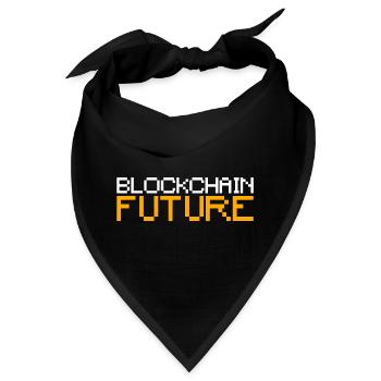 Blockchain Future Bitcoin - Bandana - Schwarz - Vorne