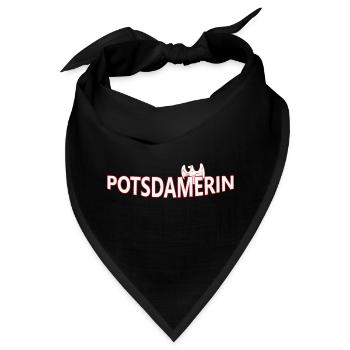 POTSDAMERIN - Bandana - Schwarz - Vorne