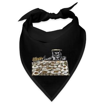 Eiteer vs Eiter - eine Straßenbaumaschine. - Bandana - Schwarz - Vorne