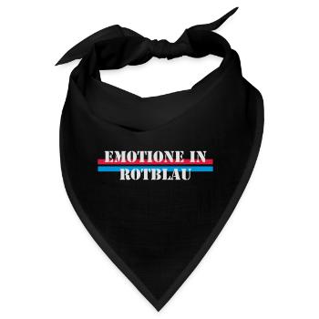 Emotione in Rotblau (FC Basel) - Bandana - Schwarz - Vorne
