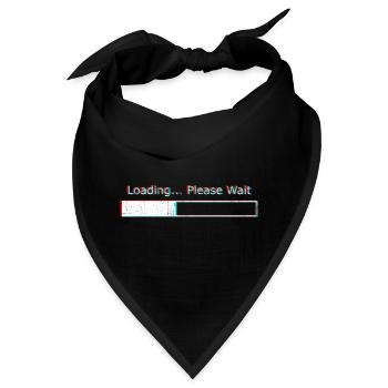 Laden Bitte warten - Bandana - Schwarz - Vorne