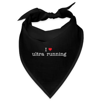 Ich liebe Ultra Running - Bandana - Schwarz - Vorne