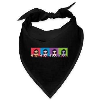 Glamour-Rebel - Bandana - Schwarz - Vorne