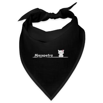 Miesepetra Grummelkatz Petra Peter Miesepeter - Bandana - Schwarz - Vorne