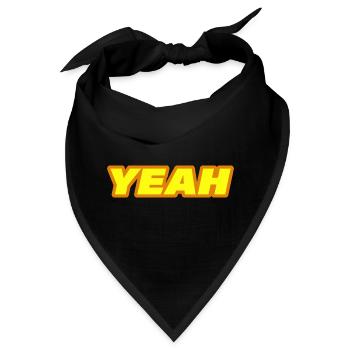 YEAH - Bandana - Schwarz - Vorne