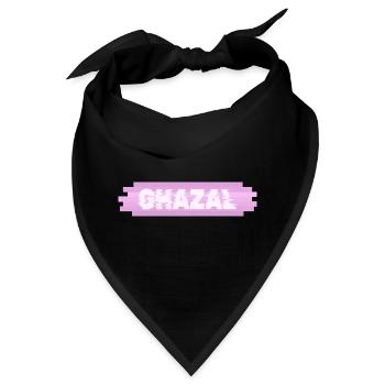 Ghazal als Maedchen - Bandana - Schwarz - Vorne