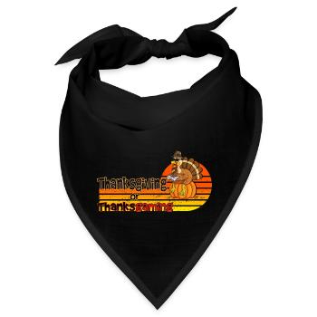 Entspannter Vogel - Bandana - Schwarz - Vorne