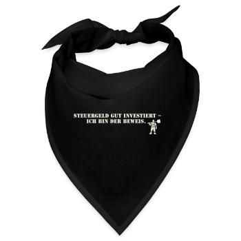Steuergeld Gut Investiert | Winterdienst - Bandana - Schwarz - Vorne