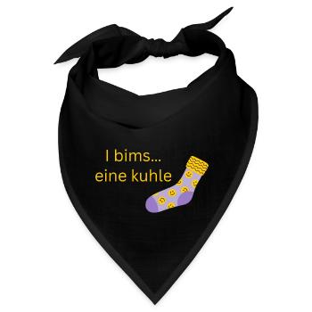 coole Socke - Bandana - Schwarz - Vorne