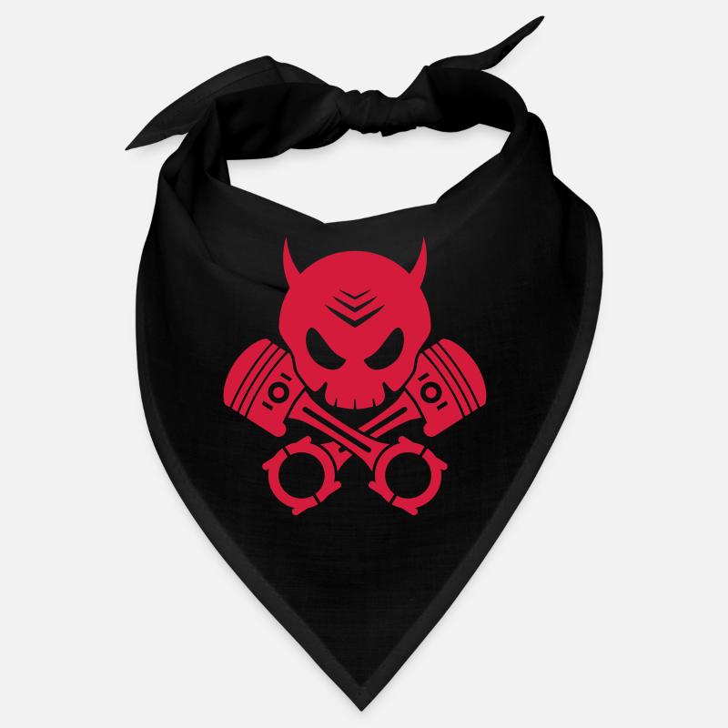 teufel schädel kolben Bandana