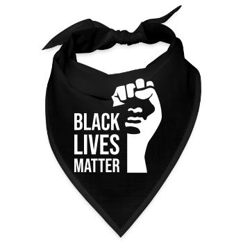 BLM Design Geschenk - Bandana - Schwarz - Vorne