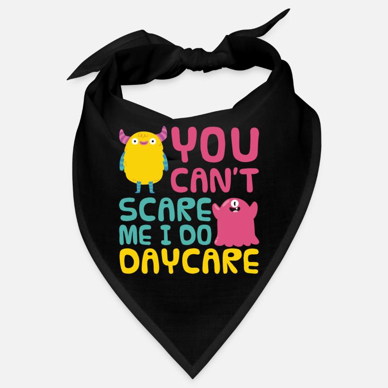 Kindergärtnerin Tagesmutter Erzieher - Bandana - Schwarz