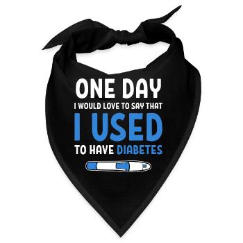 Diabetiker Insulin - Bandana - Schwarz - Vorne