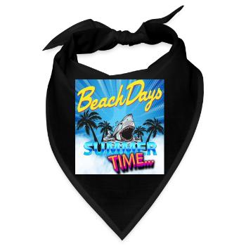 Sommerzeit - Bandana - Schwarz - Vorne