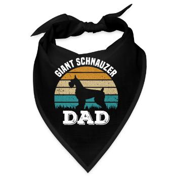 Schnauzer Hunderasse - Bandana - Schwarz - Vorne