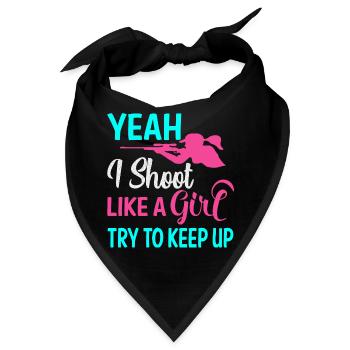 Shooting Girl - Bandana - Schwarz - Vorne