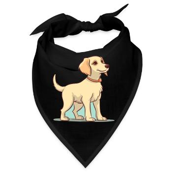 Niedliches Hundedesign für Hundebesitzer - Bandana - Schwarz - Vorne