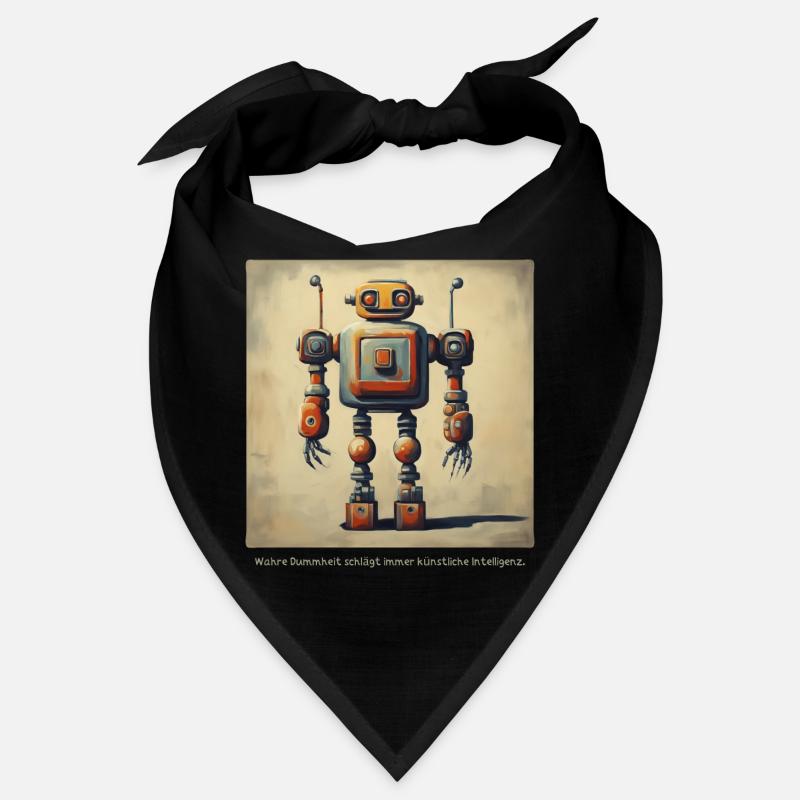 Saying Statement Robot Intelligence Retro Nerd Lo Bandana