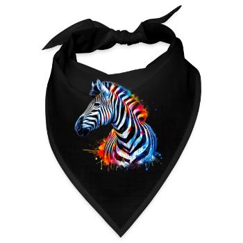 Zebra - Bandana - Schwarz - Vorne