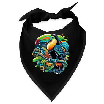 Tukan - Bandana - Schwarz - Vorne