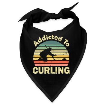 Curling - Bandana - Schwarz - Vorne