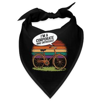 Firmenfahrrad-Enthusiast Vintage-Design - Bandana - Schwarz - Vorne