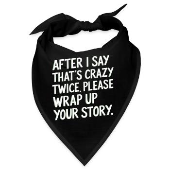 After Two 'That's Crazy' Wrap Up Story 1 6 - Bandana - Schwarz - Vorne