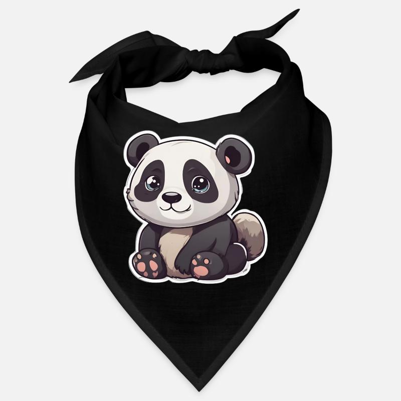 Panda mignon aux grands yeux Bandana