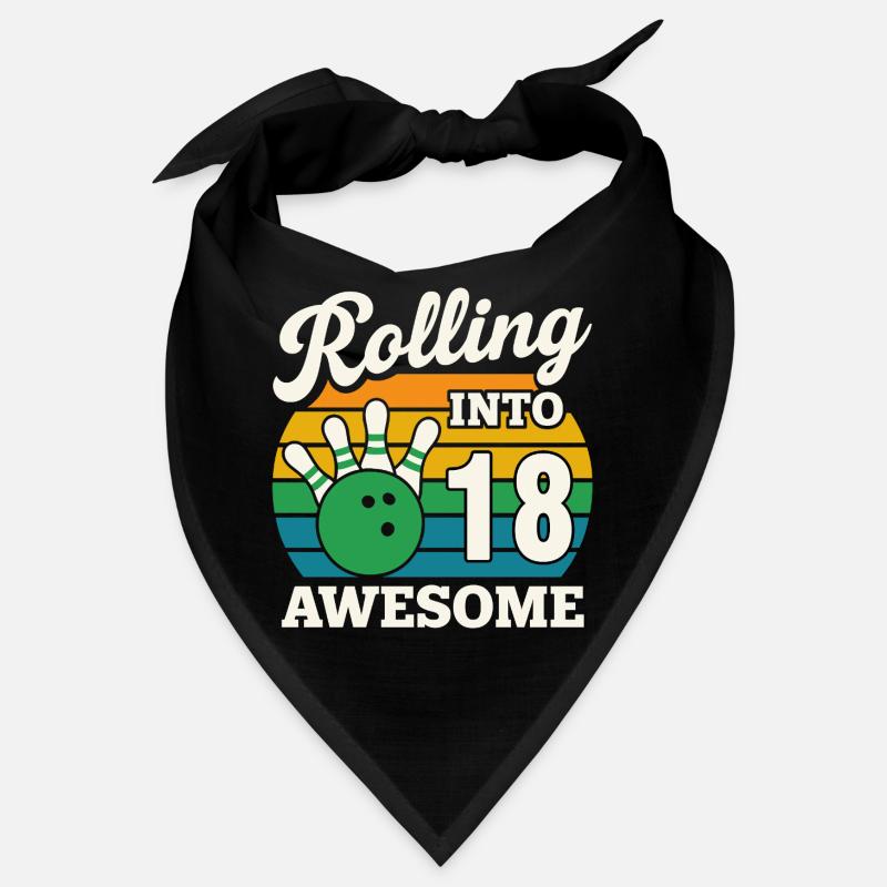 Bowling rétro célébration du 18e anniversaire Bandana