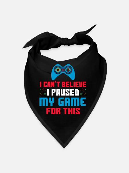 Gamer - Bandana - Schwarz - Vorne