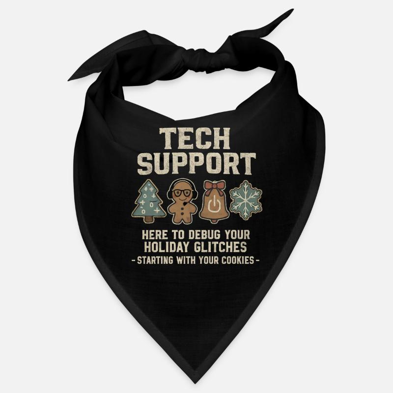 Tech Support Ugly Christmas Sweater Informatiker Bandana