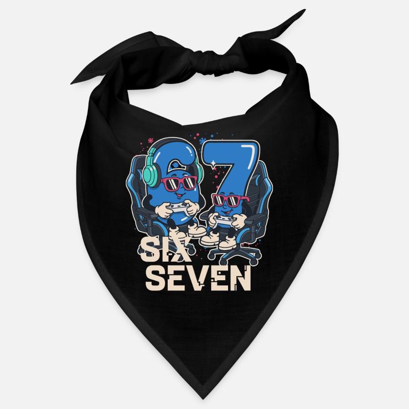 6 7 Six Seven Points Aura Gaming Meme pour enfants Bandana
