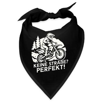 Offroad Dirtbike – Keine Straße? Perfekt - Bandana - Schwarz - Vorne