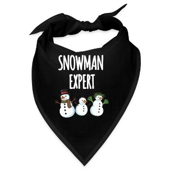 Snowman Expert - Bandana - Schwarz - Vorne