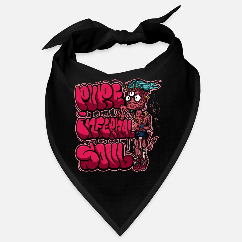 Neon Pink Graffiti Monster Bandana