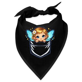 Engelchen Taschen-Portal - Bandana - Schwarz - Vorne