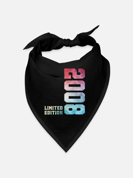 18. Geburtstag Limited Edition 2008 Jahrgang 2008 - Bandana - Schwarz