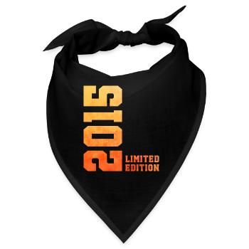 11. Geburtstag limited edition 2015 jahrgang 2015 - Bandana - Schwarz - Vorne