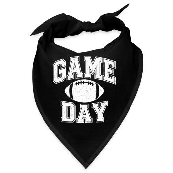 Game Day American Football - Bandana - Schwarz - Vorne