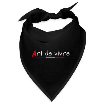 Kunst des Wohnens - Bandana - Schwarz - Vorne