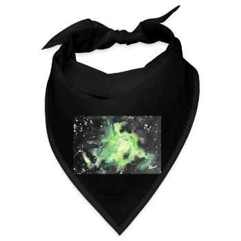 Galaxy Nebula Galaxie Nebel Nerd Astronomie space - Bandana - Schwarz - Vorne